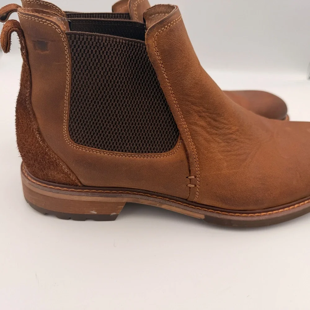 Florsheim Brown Chalet Plain Toe Chelsea Boot Size 9.5M